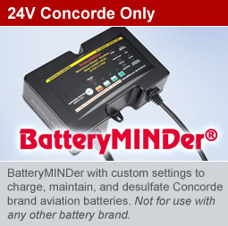BatteryMINDer for Concorde Aviation Batteries