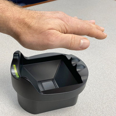 Palm scan during registration