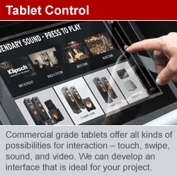 Android tablet control panel
