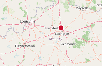 Map of the Lexington region
