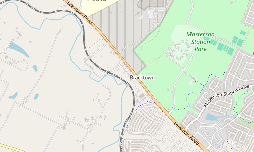 Map showing the Leestown Road exit