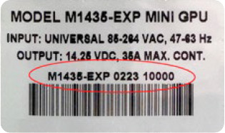 serial number label